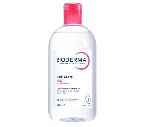 Eau micellaire Créaline H2O Bioderma - flacon de 500 ml