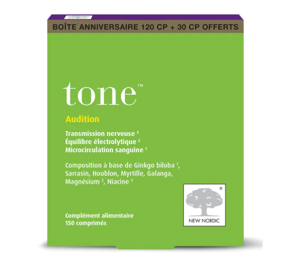 Tone audition New nordic - boite de 120 comprimés + 30 offerts