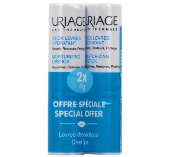 Stick à lèvres hydratant Uriage - offre spéciale lot de 2 stick de 4g