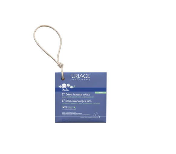1ère crème lavante solide bébé Uriage - pain de 100 g