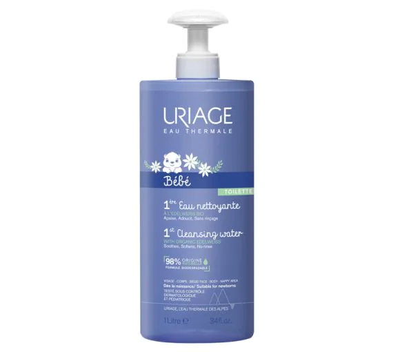 1ère eau nettoyante bébé Uriage - flacon de 1L