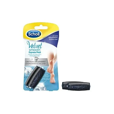 2 rouleaux de remplacement pour râpe électrique velvet smooth  Scholl