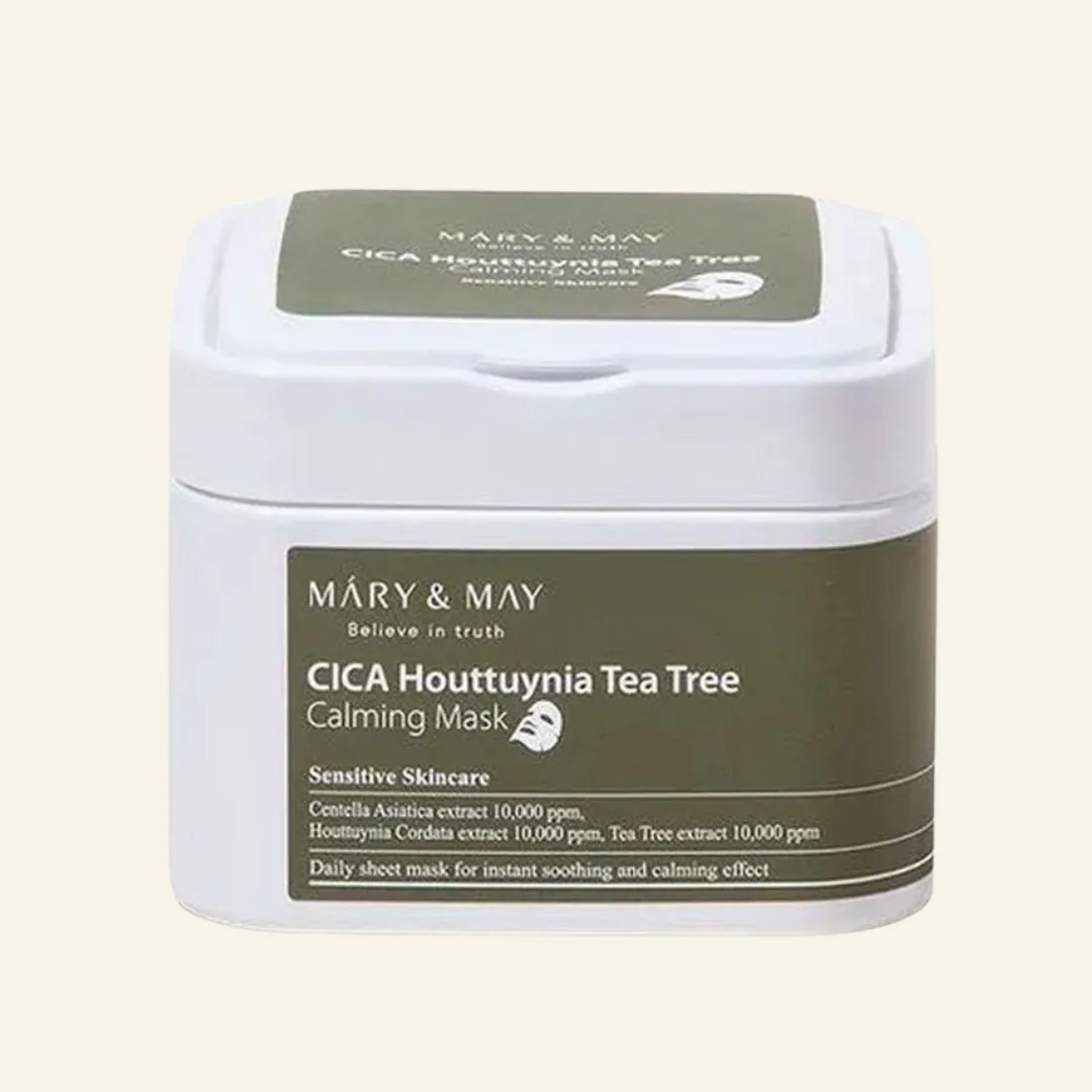 CICA Houttuynia Tea Tree Calming Mask (30 pièces)