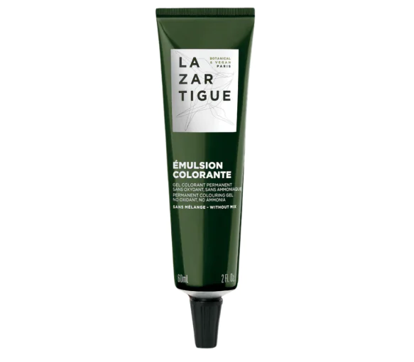 Émulsion colorante 5.00 châtain clair coloration permanente Lazartigue - boite d'un tube de gel + 1 shampooing + 1 paire de gants
