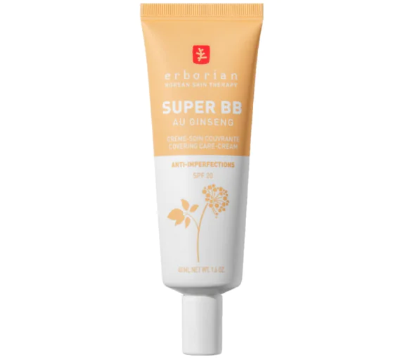 Super bb crème-soin couvrante anti-imperfections nude spf 20 Erborian - tube de 40ml