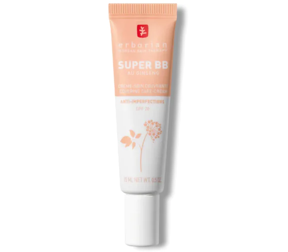 Super bb crème-soin couvrant anti-imperfections clair spf 20 Erborian - tube de 15ml