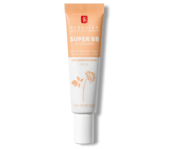 Super bb crème-soin couvrante anti-imperfections doré spf 20 Erborian - tube de 15ml