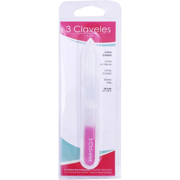 3 CLAVELES LIME EN VERRE 14CM