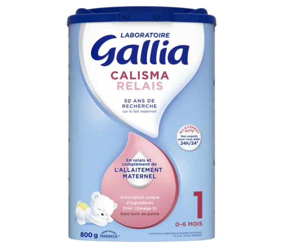 Calisma Relais Lait en poudre 1er âge Gallia - pot de 800g