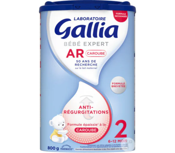 Bébé Expert AR Caroube Lait en poudre 2ème âge Gallia - pot de 800g
