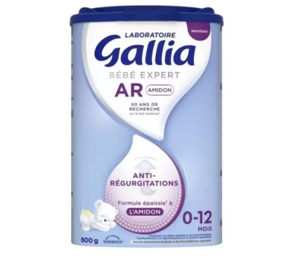 Bébé expert AR Amidon Lait en poudre 0-12mois Gallia - pot de 800g