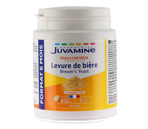 Levure de bière peau et cheveux Juvamine - pot de 150 comprimés