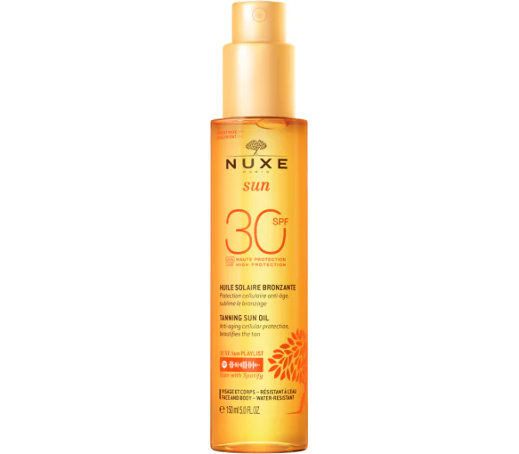 Huile solaire bronzante SPF30 Nuxe - spray de 150ml