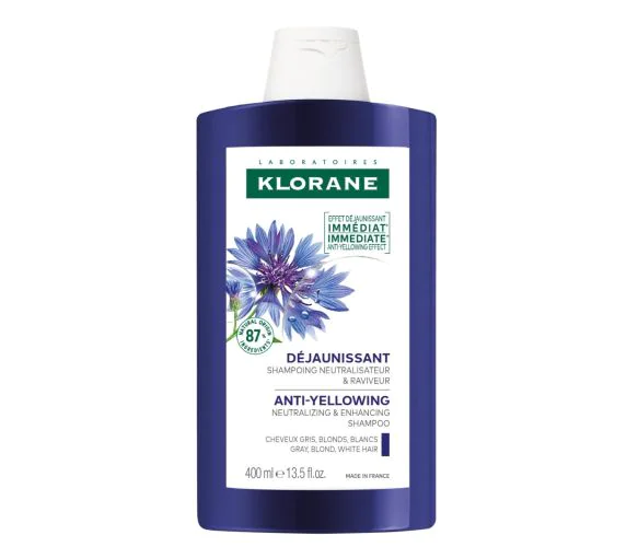 Shampooing déjaunissant Centaurée bio Klorane - tube de 400 ml