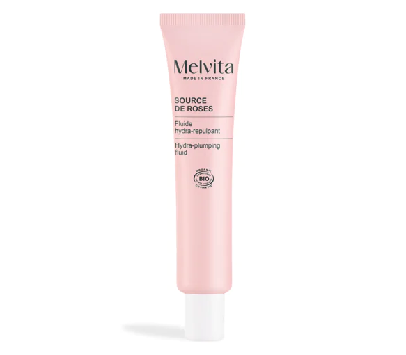 Source de roses fluide hydra-repulpant Melvita - tube de 40ml