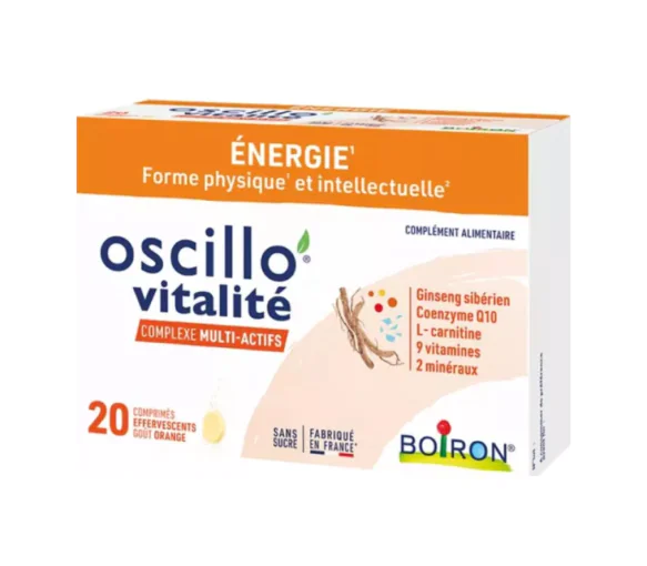 Oscillo vitalité complexe multi-actifs Boiron - boite de 20 comprimés