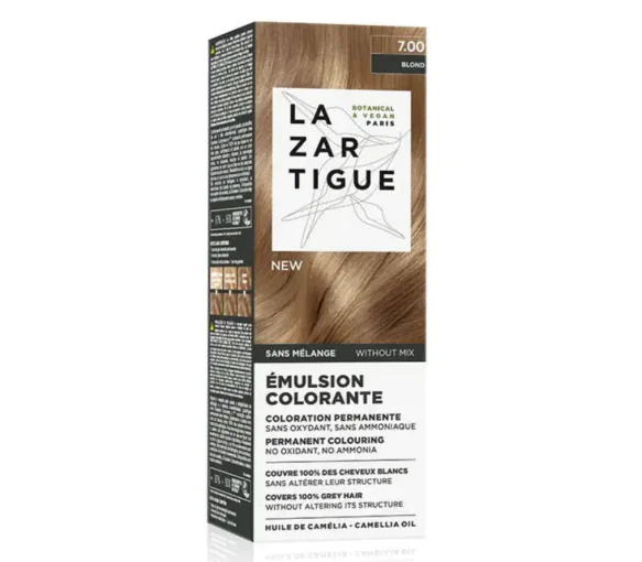 Émulsion colorante 7.00 blond Lazartigue - tube de 60ml