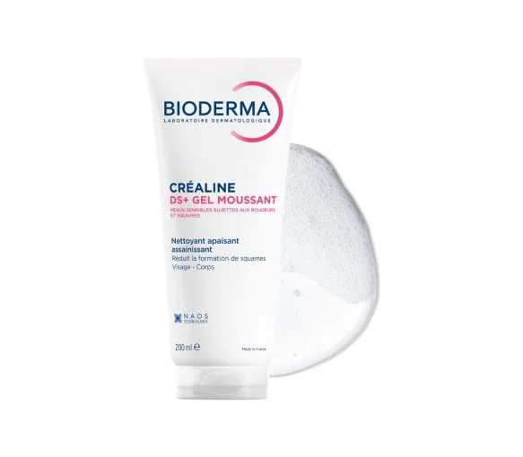 Crealiné DS+ gel nettoyant apaisant assainissant Bioderma - tube de 200 ml