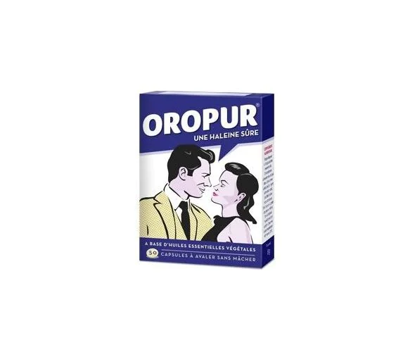 Haleine sûre Oropur - boîte de 50 capsules