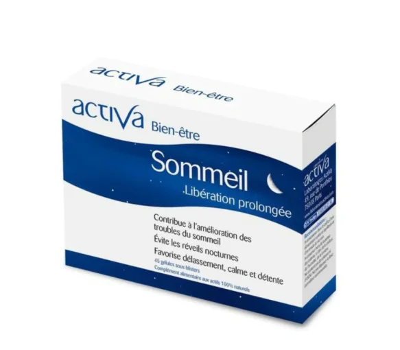 Bien-être sommeil libération prolongée Activa - boite de 45 gélules