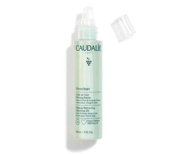 Huile de soin démaquillante Vinoclean Caudalie - flacon pompe de 150ml