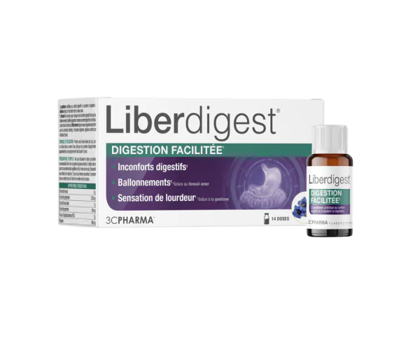 Liberdigest digestion facilitée 3C Pharma - boîte de 14 unicadoses de 10ml