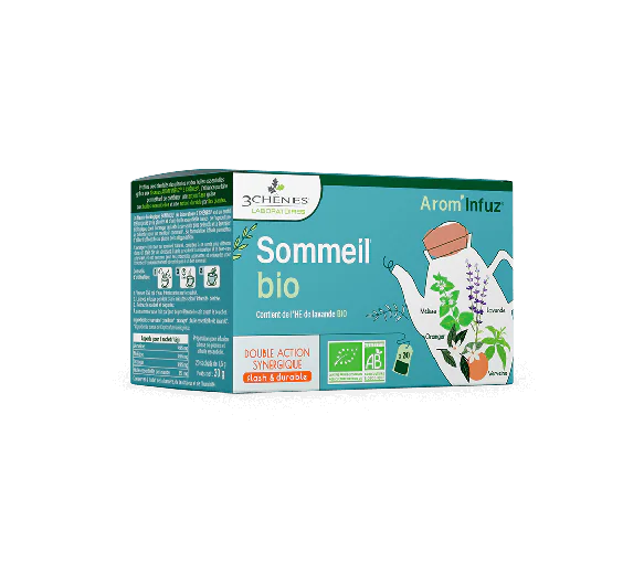 Arom’Infuz sommeil bio Les 3 Chênes - boîte de 20 sachets