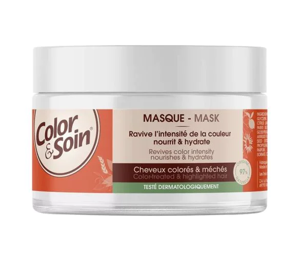 Color & Soin Masque cheveux colorés et méchés Les 3 Chênes - pot de 250ml