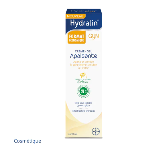 Hydralin Gyn Crème-Gel Apaisante 35g apaise et protège la zone intime