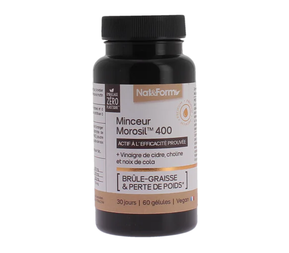 Minceur morosil 400 brûle graisse et perte de poids Nat&form - pot de 60 gélules