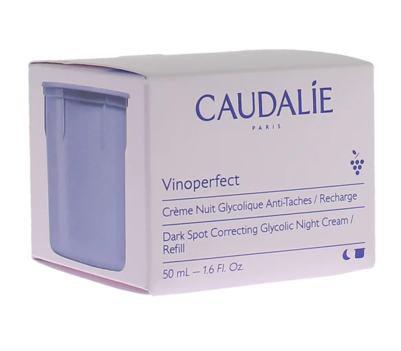 Vinoperfect recharge crème nuit glycolique anti-taches Caudalie - recharge de 50ml