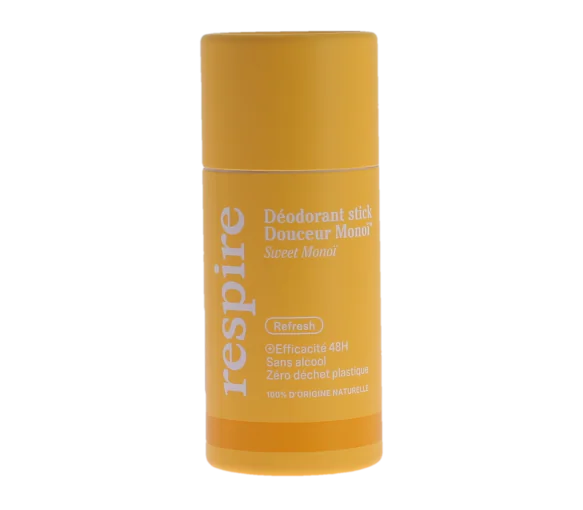 Déodorant stick douceur monoï efficacité 48h Respire - stick de 50g