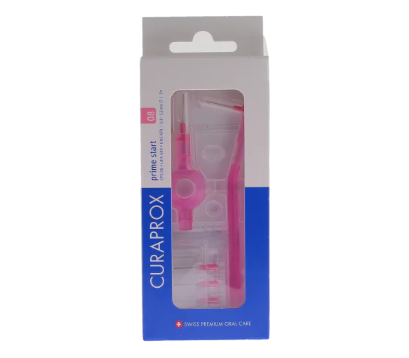 Set de brossettes interdentaires prime start taille 08 Curaprox - boite de 5 brossettes
