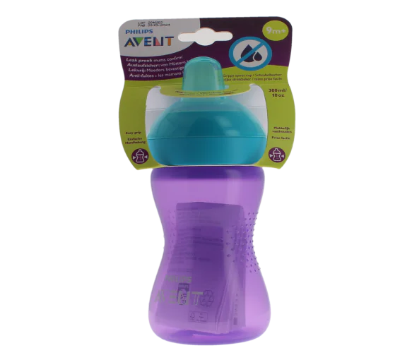 Avent tasse à bec souple violet 9 mois et + Philips - tasse de 300ml