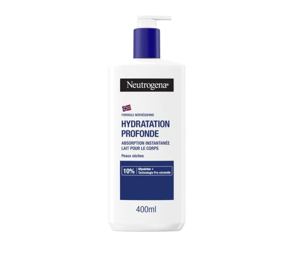 Hydratation Profonde Lait corps hydratant Neutrogena - flacon-pompe de 400 ml