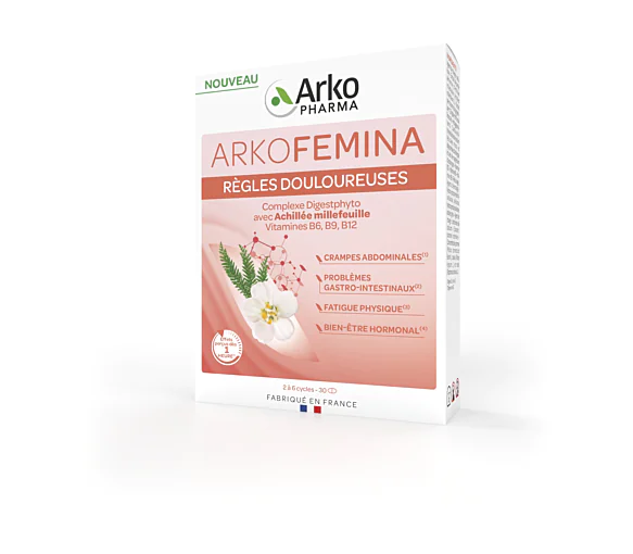 Arkofemina règles douloureuses Arkopharma - boîte de 30 comprimés