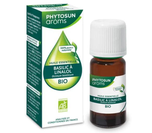 Huile essentielle basilic à linalol Phytosun arôms - flacon de 5ml