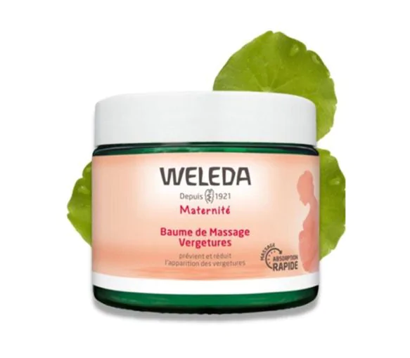 Baume de massage vergetures Weleda Maternité - pot de 150ml