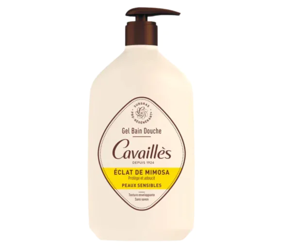 Gel bain douche éclat de mimosa Rogé Cavaillès - flacon pompe de 1L