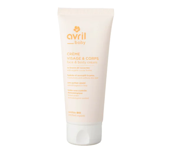 Crème visage et corps bébé Avril - tube de 100ml