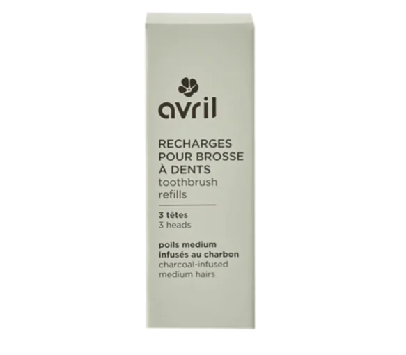 Recharges pour brosse à dents Avril - boîte de 3 têtes de brosse à dents