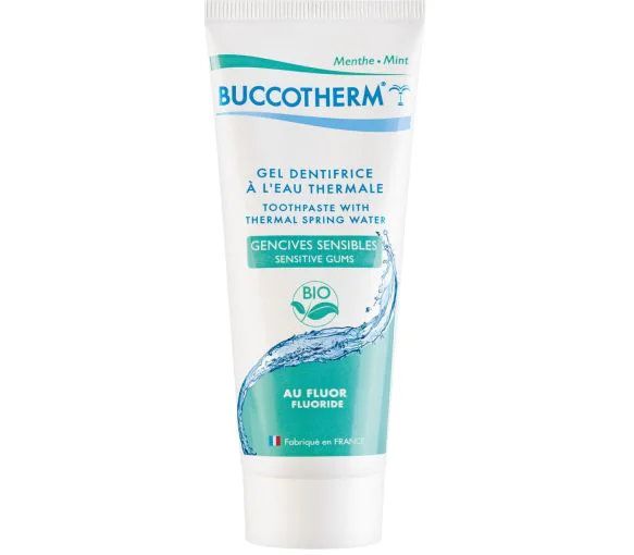 Gel dentifrice à l'eau thermale bio gencives sensibles Buccotherm - tube de 75ml