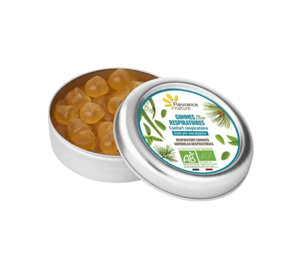 Gommes respiratoires bio Fleurance nature - boîte de 35g
