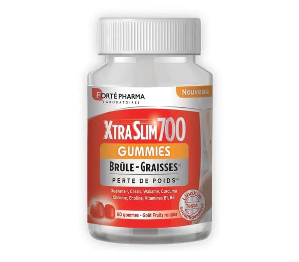 XtraSlim700 gummies brûle graisse Forté Pharma - pot de 60 gommes