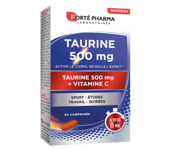 Taurine 500mg + vitamine C Forté Pharma - boite de 30 comprimés