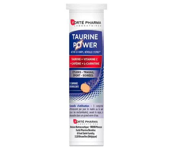 Taurine Power Forté Pharma - 15 comprimés