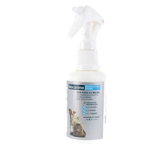 Tick-Puss 2,5 mg/ml Biocanina - spray de 100ml