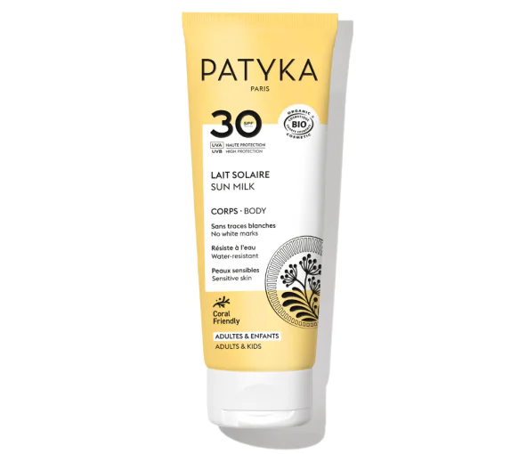 Lait solaire SPF30 corps Patyka - tube de 100ml