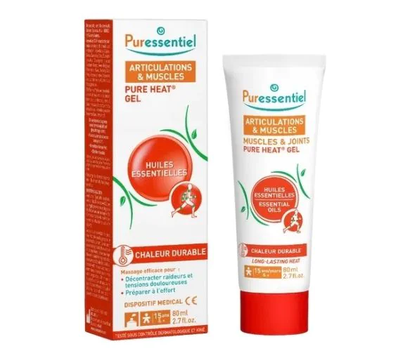 Pure Heat gel articulations et muscles Puressentiel - tube de 80ml