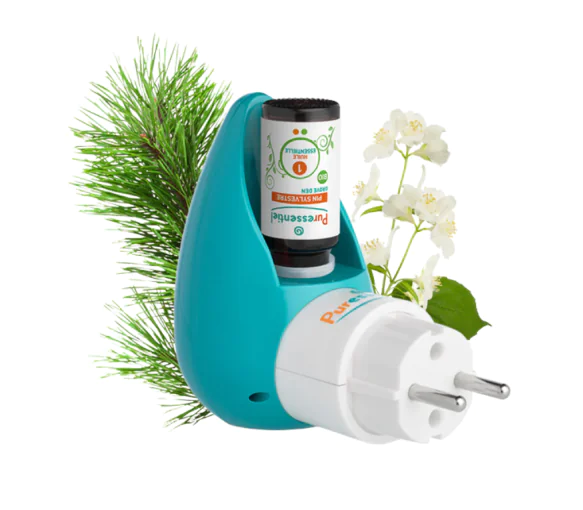 Anti-pique diffuseur ultrasonique prise clip & diffuse Puressentiel - boite d'un diffuseur + répulsif pour diffusion offert